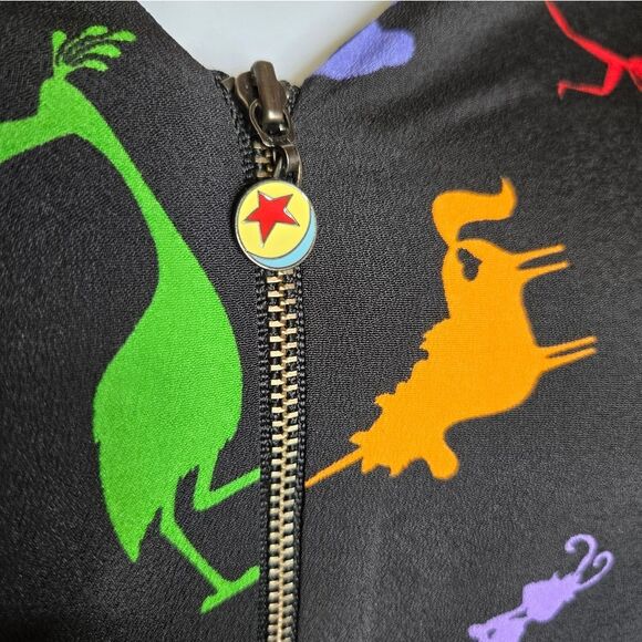 DISNEY Parks The Dress Shop Pixar characters black and red zip jumpsuit 3X - Picture 5 of 13